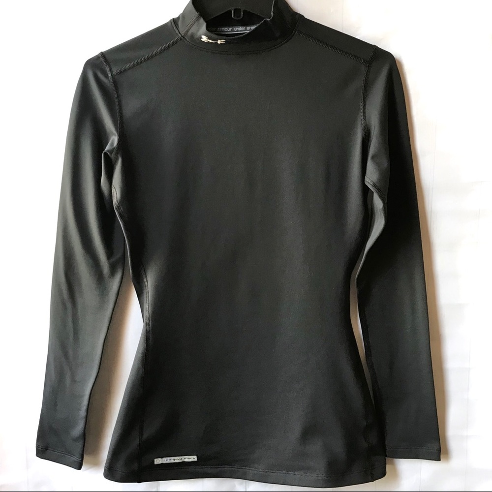 Under Armour NWOT Black Mock Neck Coldgear Top